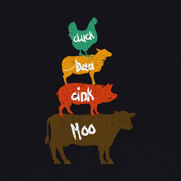 CLUCK BAA OINK MOO FARM ANIMALS by AdelaidaKang